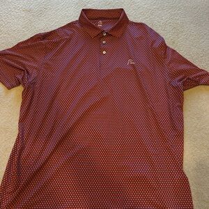 Rhoback Mens Button Up Polo (Auburn pattern)
